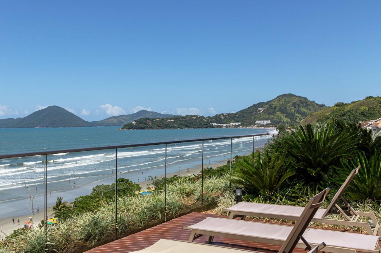 Apto beira mar c Wi Fi na Praia Grande Ubatuba SP Exterior foto