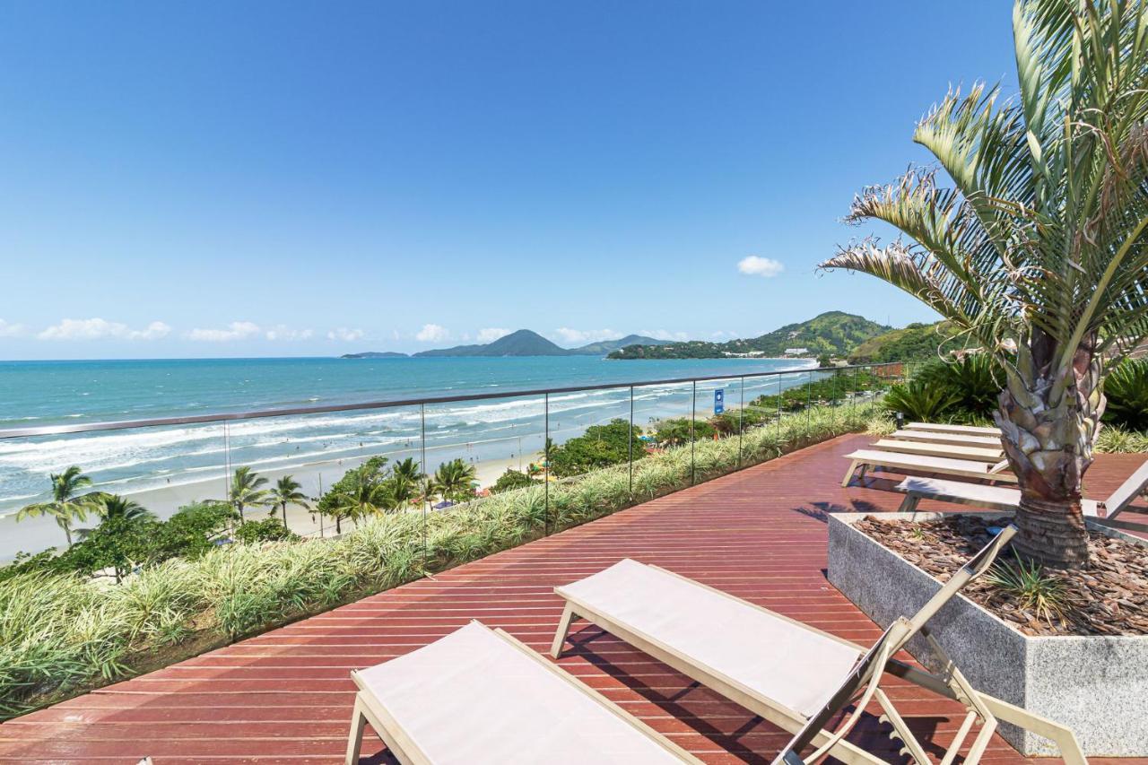 Apto beira mar c Wi Fi na Praia Grande Ubatuba SP Exterior foto